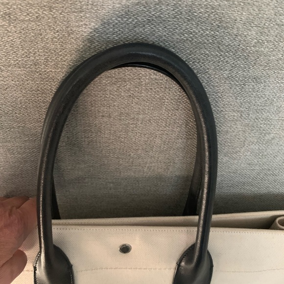 Rive Gauche large Tote Bag in printed canvas and leather - Picture 5 of 14